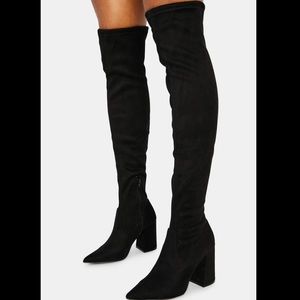 Steve Madden Jacoby Over The Knee Boots Black sz 9
